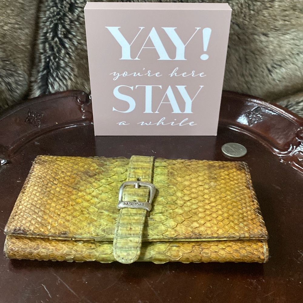 Baglioni. Snake skin wallet
